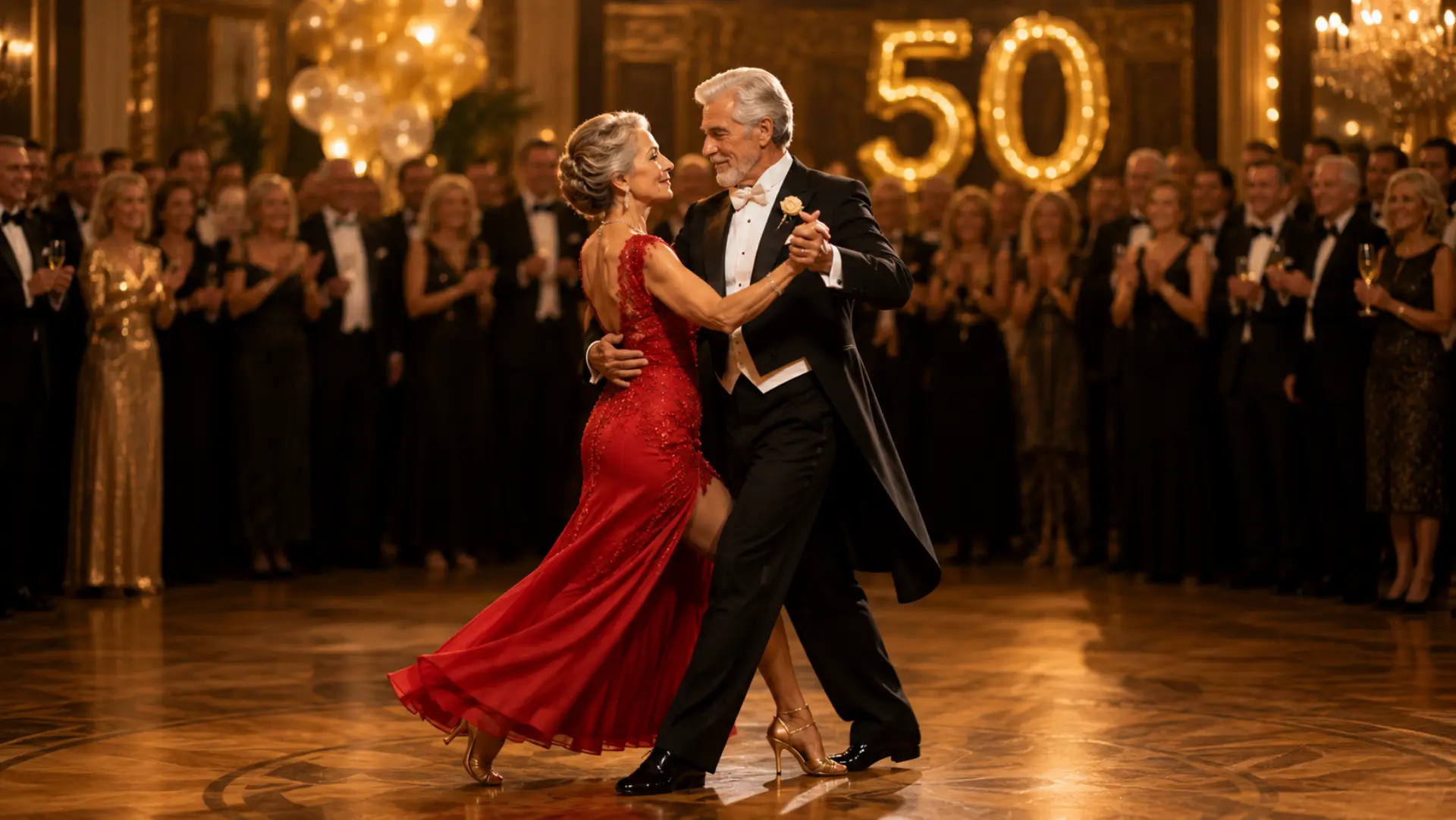 Pareja celebrando aniversario