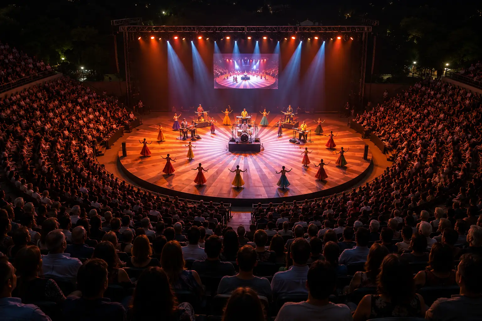 Evento cultural en escenario