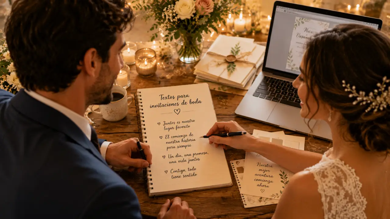 Textos para invitaciones de boda: ejemplos que emocionan
