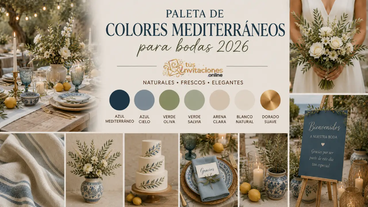 Decoración mediterránea para bodas 2026